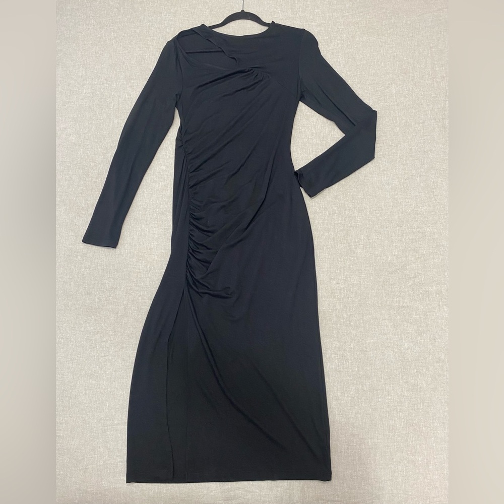 FUTURE COLLECTIVE, Women's long sleeve Dress, Color Black, Size S